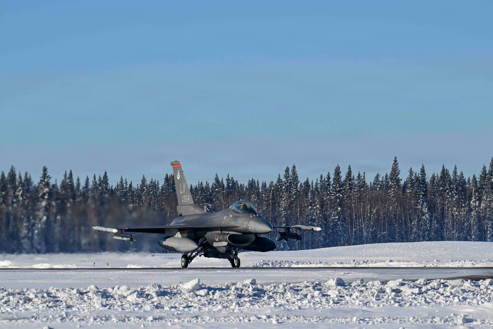 Joint flight line operations for ARCTIC EDGE 2026