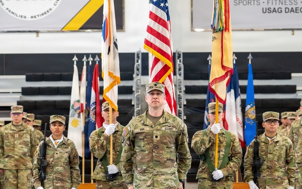 Lt. Col. Jon M. King officially assumed command of the 498th Combat Sustainment Support Battalion (CSSB) from Maj. Jason A. Reinhardt during a Change of Command ceremony at Camp Carroll on March 3.