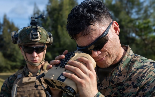 5th Air Naval Gunfire Liaison Company and 2nd Battalion, 7th Marines, conduct mortar range