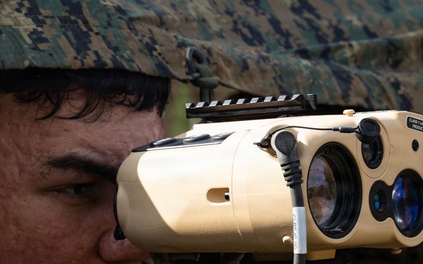 5th Air Naval Gunfire Liaison Company and 2nd Battalion, 7th Marines, conduct mortar range