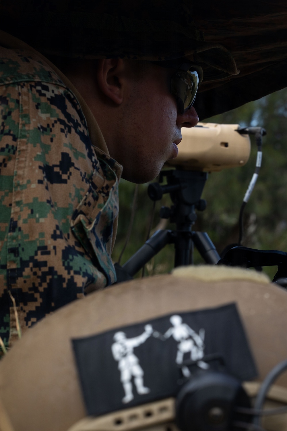 5th Air Naval Gunfire Liaison Company and 2nd Battalion, 7th Marines, conduct mortar range