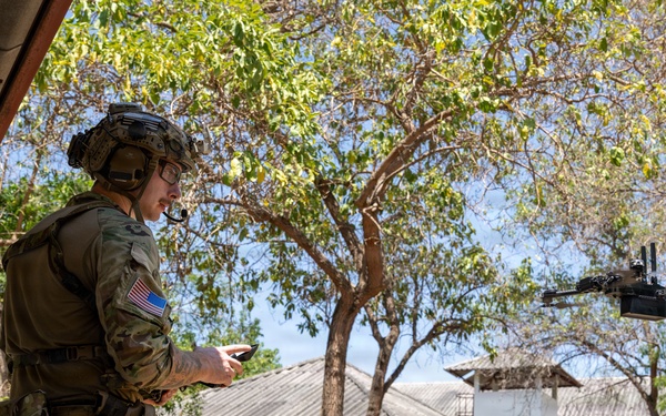 U.S. Navy and Royal Thai Navy EOD teams conduct surface and IED scenarios