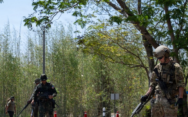 U.S. Navy and Royal Thai Navy EOD teams conduct surface and IED scenarios