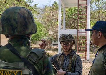 U.S. Navy and Royal Thai Navy EOD teams conduct surface and IED scenarios