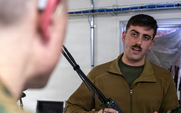 US Marines take a radio etiquette class during ARCTIC EDGE 2026