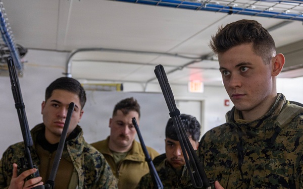 US Marines take a radio etiquette class during ARCTIC EDGE 2026