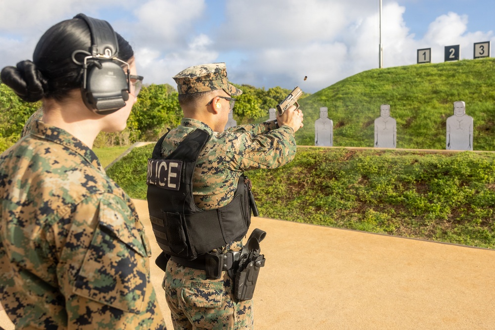 Camp Blaz Provost Marshal’s office conduct pistol range
