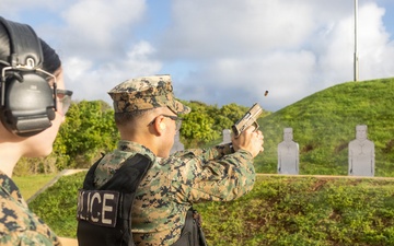 Camp Blaz Provost Marshal’s office conduct pistol range