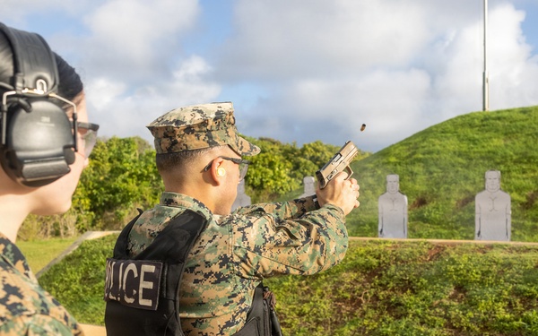 Camp Blaz Provost Marshal’s office conduct pistol range