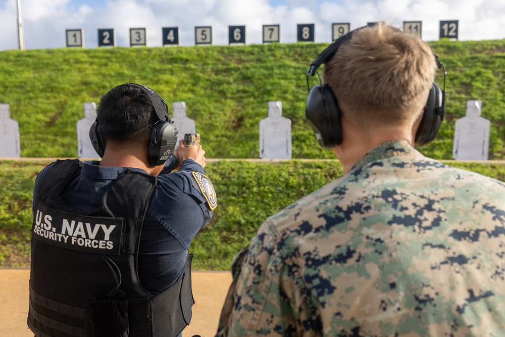 Camp Blaz Provost Marshal’s office conduct pistol range