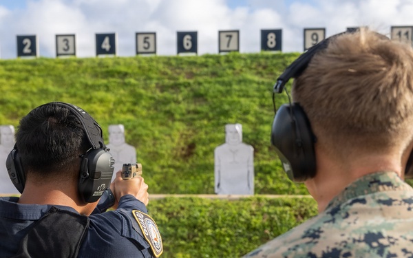 Camp Blaz Provost Marshal’s office conduct pistol range