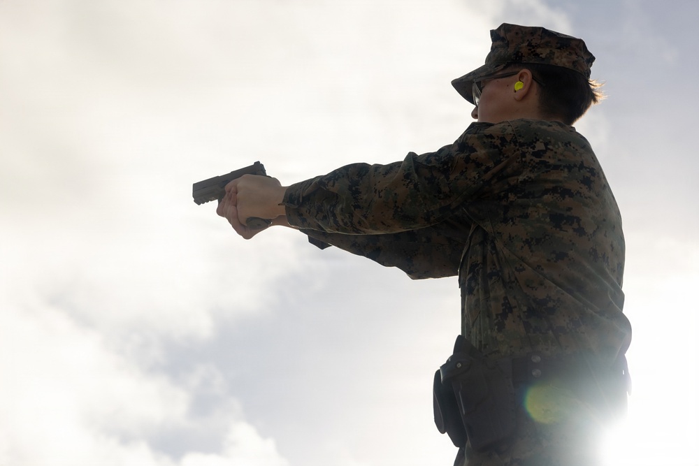 Camp Blaz Provost Marshal’s office conduct pistol range