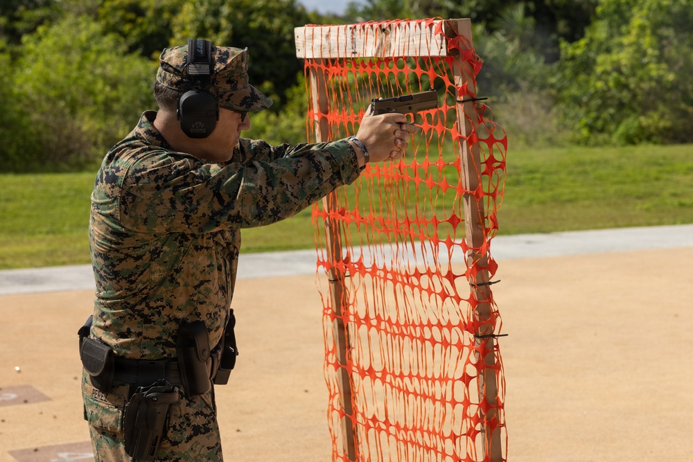 Camp Blaz Provost Marshal’s office conduct pistol range