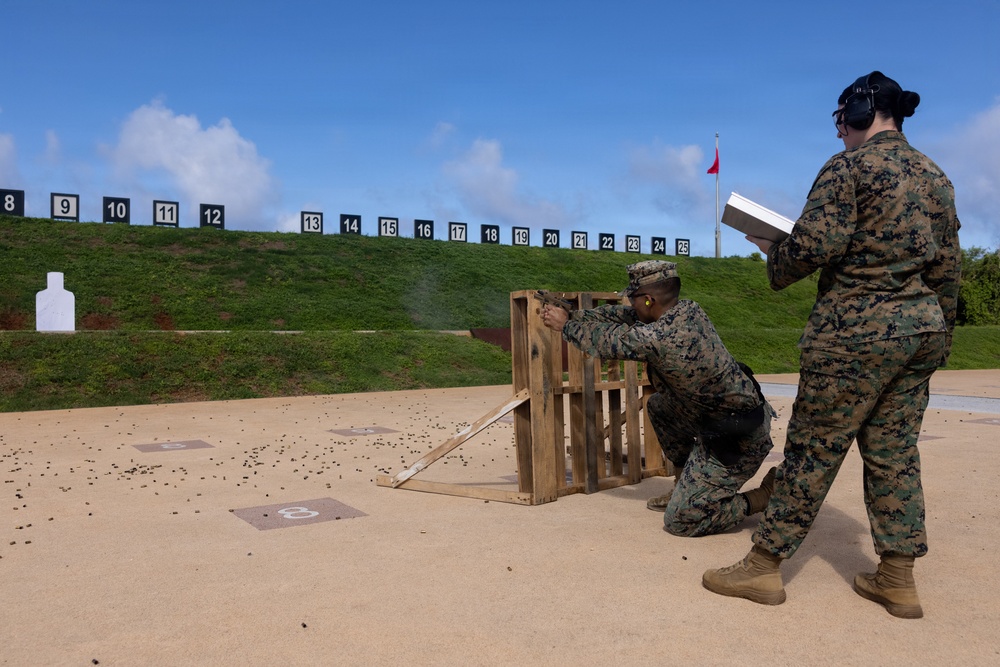 Camp Blaz Provost Marshal’s office conduct pistol range