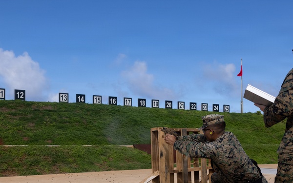 Camp Blaz Provost Marshal’s office conduct pistol range