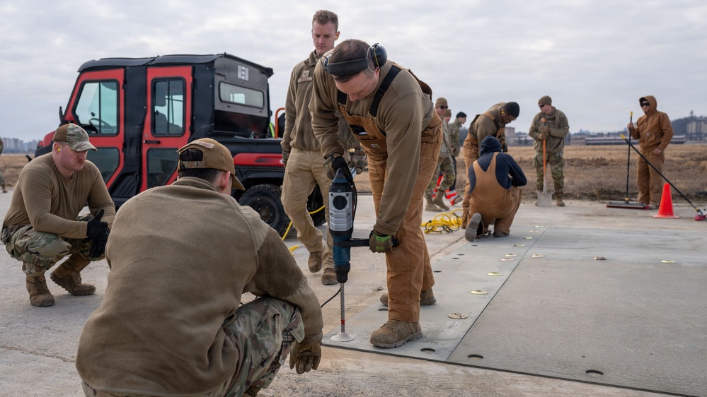 51st CES conducts Rapid Osan Airfield Recovery training