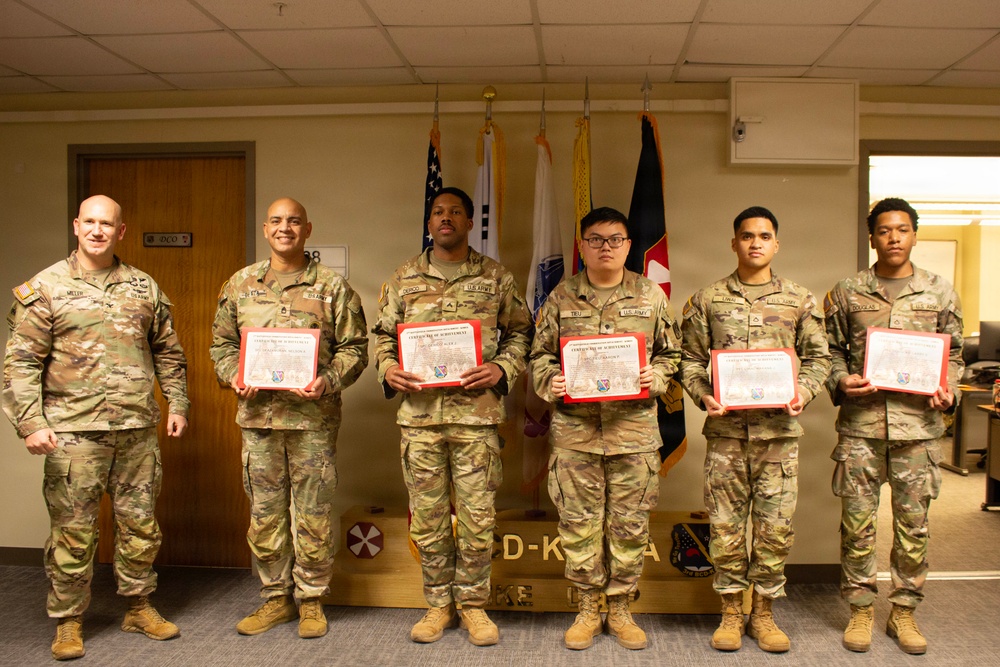 Recognizing Personnel Behind the Bayonet Hill 180 Ceremony