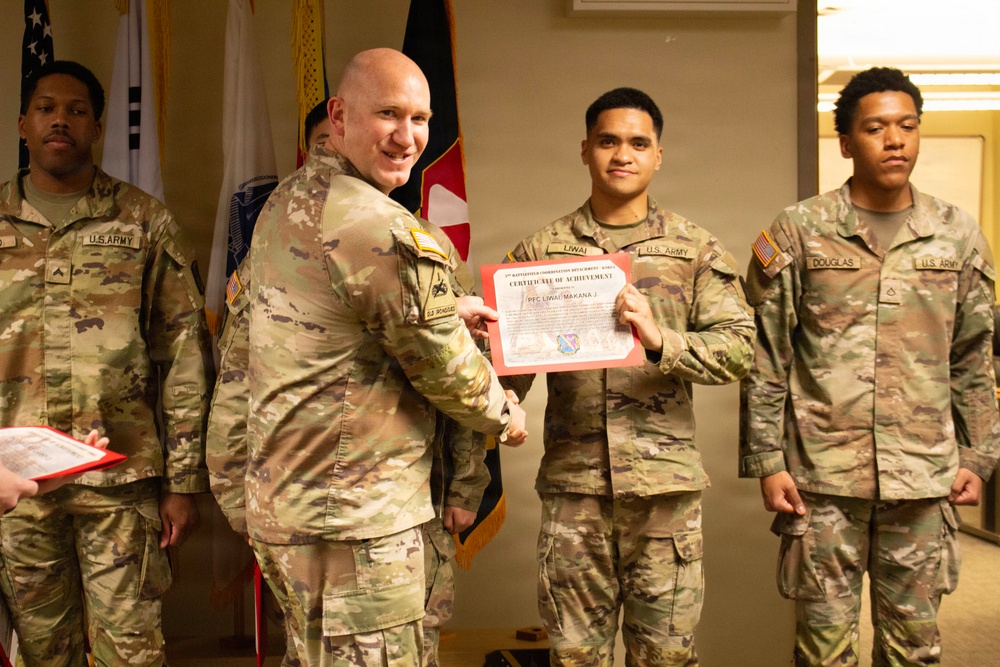 Recognizing Personnel Behind the Bayonet Hill 180 Ceremony