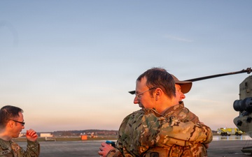 Bravo Company, 1-214th GSAB honors first sergeant with final flight over Neuschwanstein Castle