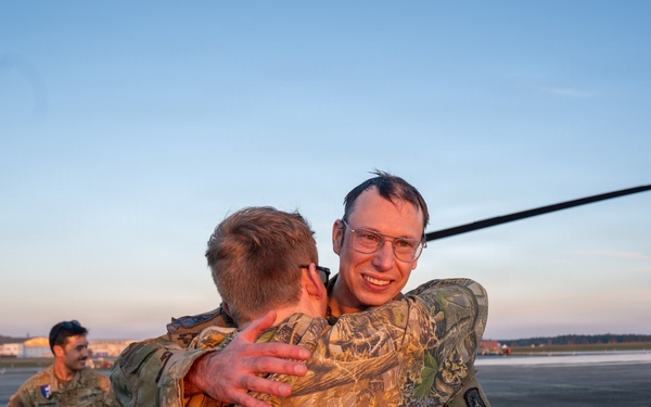 Bravo Company, 1-214th GSAB honors first sergeant with final flight over Neuschwanstein Castle