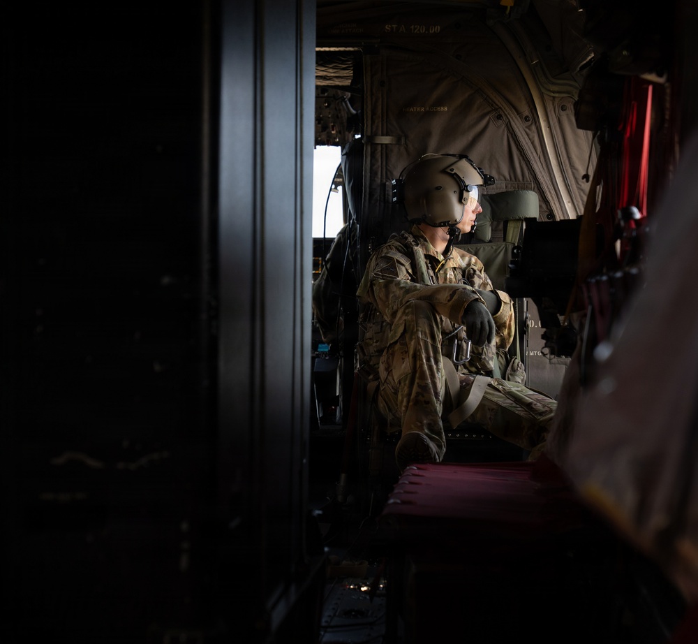 Bravo Company, 1-214th GSAB honors first sergeant with final flight over Neuschwanstein Castle