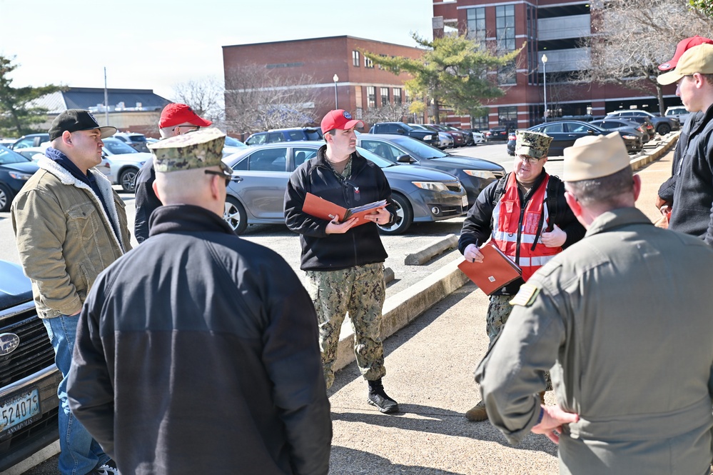 NSAW personnel conduct ITT drill debriefing