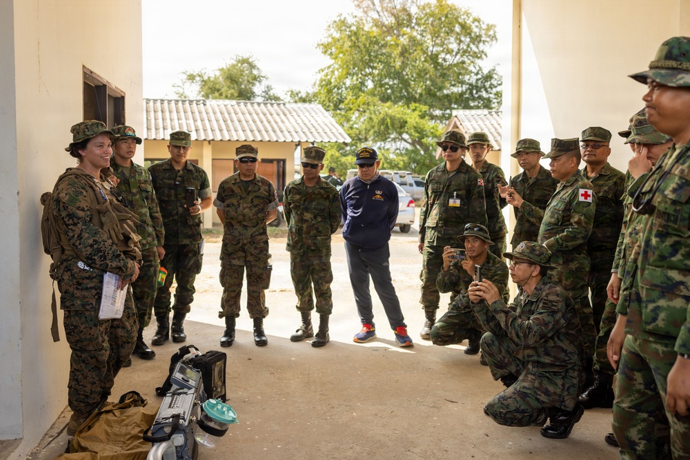 Task Force Ashland Marines, Royal Thai Marines Learn Mass Casualty Evacuation Procedures During Exercise Cobra Gold 26