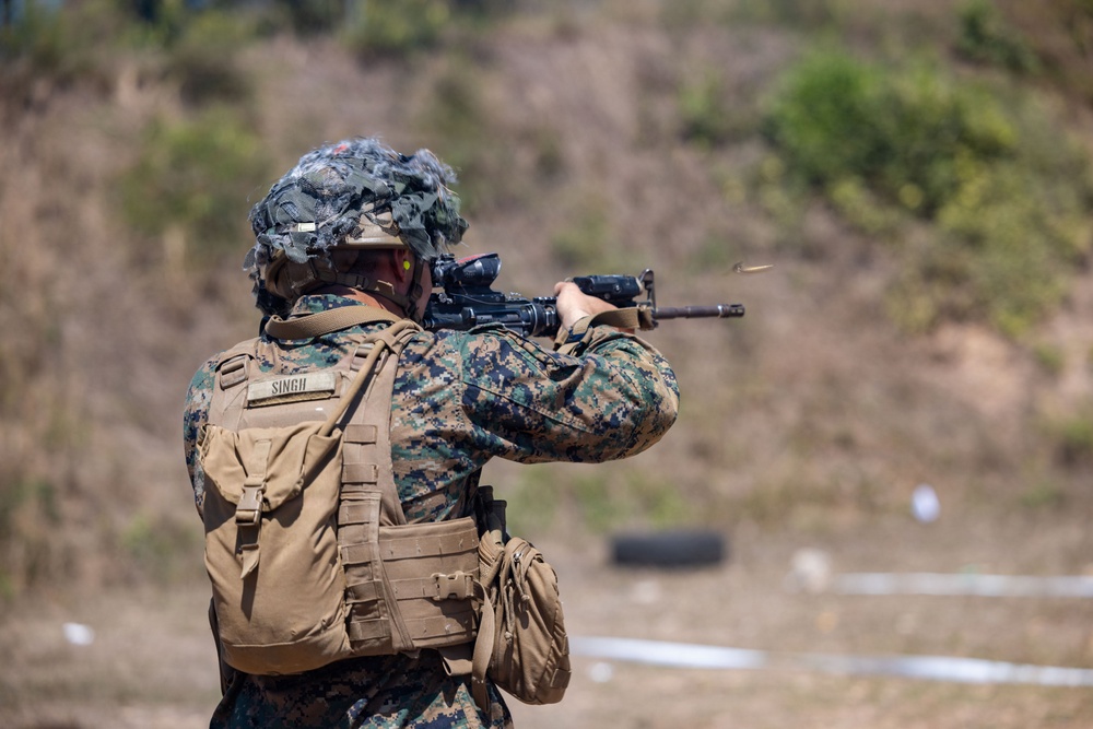 Task Force Ashland Marines Conduct Live Fire Range During Exercise Cobra Gold 26