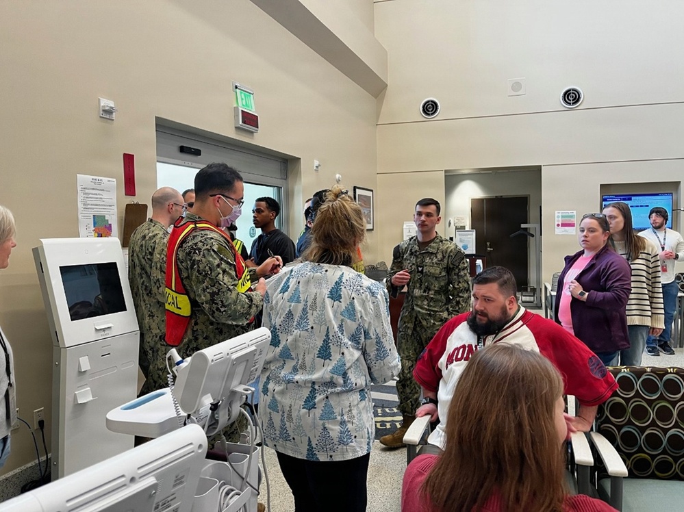 NMRTU Portsmouth Medics Drill for Shipyard, Submarine Emergencies