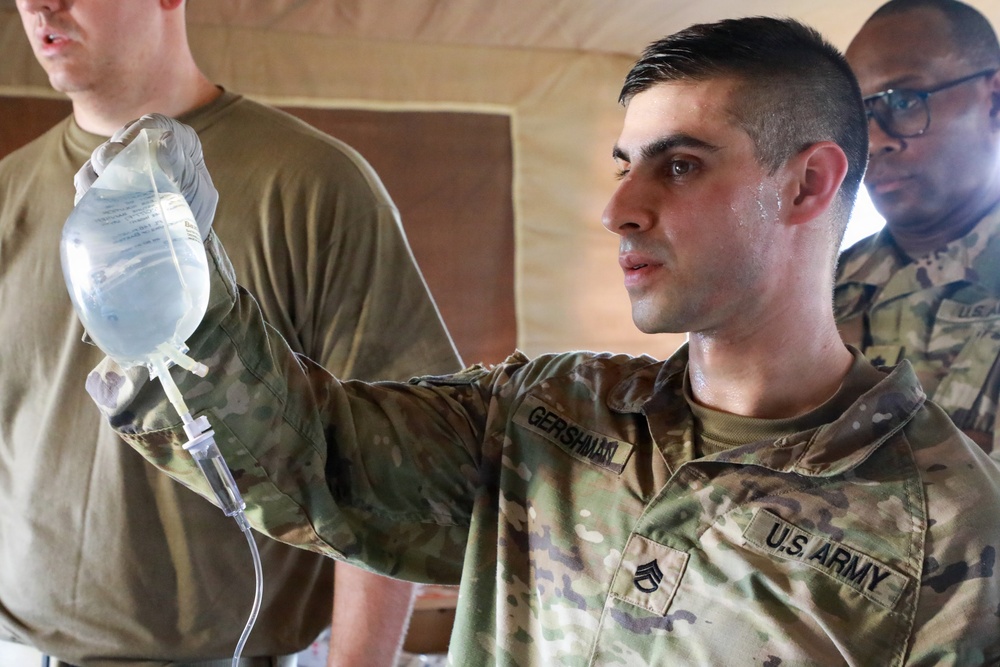 Task Force Minuteman medical teams practice forward deployed casualty evacuations during Justified Accord 2026