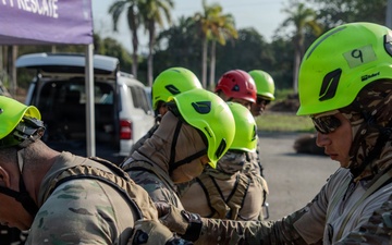 U.S. Airmen train Rope and Rescue at Vasco Nunez de Balboa