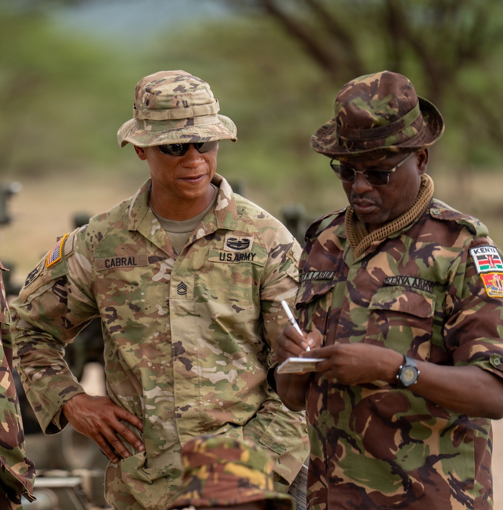 US, Kenya artillery units conduct bilateral live-fire training during Justified Accord 2026