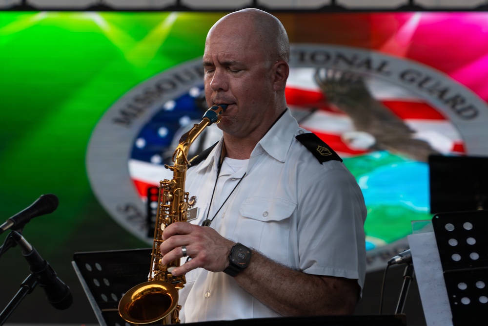 Missouri Army National Guard Band performs in Panama