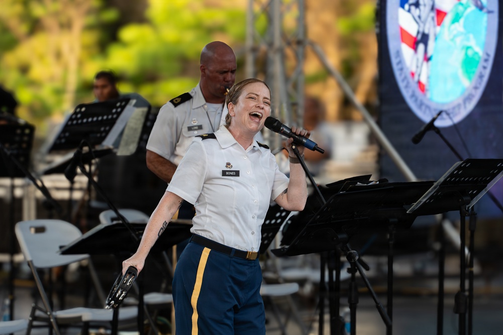Missouri Army National Guard Band performs in Panama