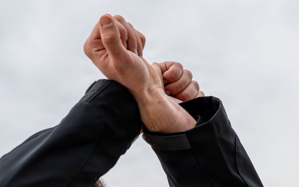F-22 Raptor Demonstration Team Trains at Langley