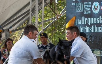 Missouri Army National Guard Band performs in Panama