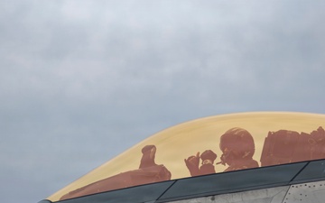 F-22 Raptor Demonstration Team Trains at Langley