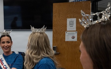 State, Local Pageant Winners Reinforce Military-Community Partnership, Take Flight on C-17 Globemaster III at Altus