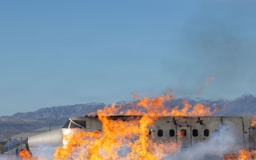 162nd Wing Firefighters support FAA-required emergency exercise at Tucson International Airport