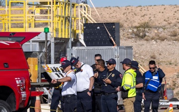 162nd Wing Firefighters support FAA-required emergency exercise at Tucson International Airport