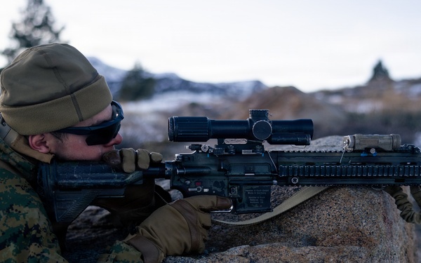 U.S. Marines with 2nd Bn., 4th Marines conduct an ambush during MTX 1-26