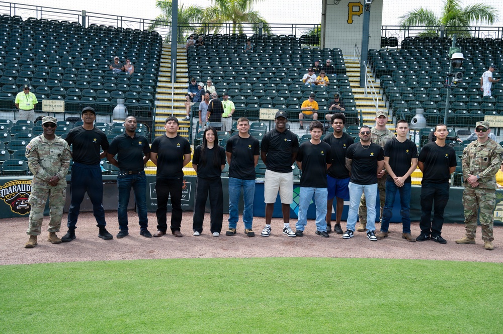 Pittsburgh Pirates host service members