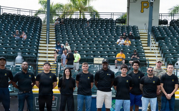 Pittsburgh Pirates host service members