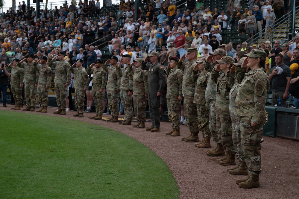 Pittsburgh Pirates host service members