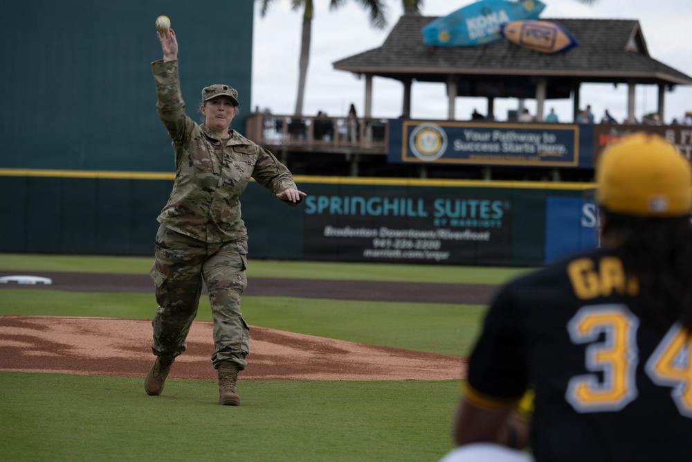 Pittsburgh Pirates host service members