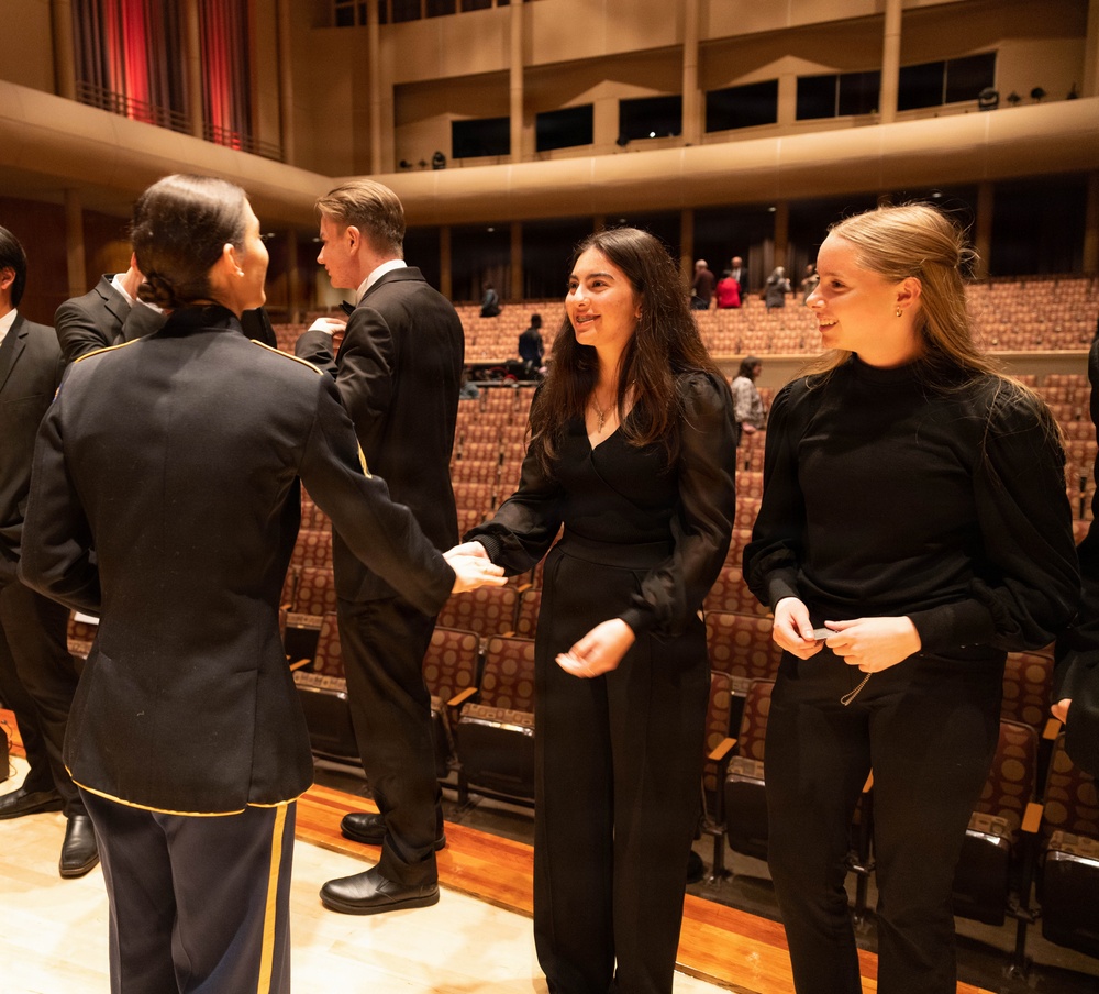 Students join The U.S. Army Field Band during 2026 West Coast Spring Tour
