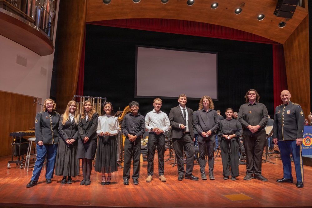 Students join The U.S. Army Field Band during 2026 West Coast Spring Tour
