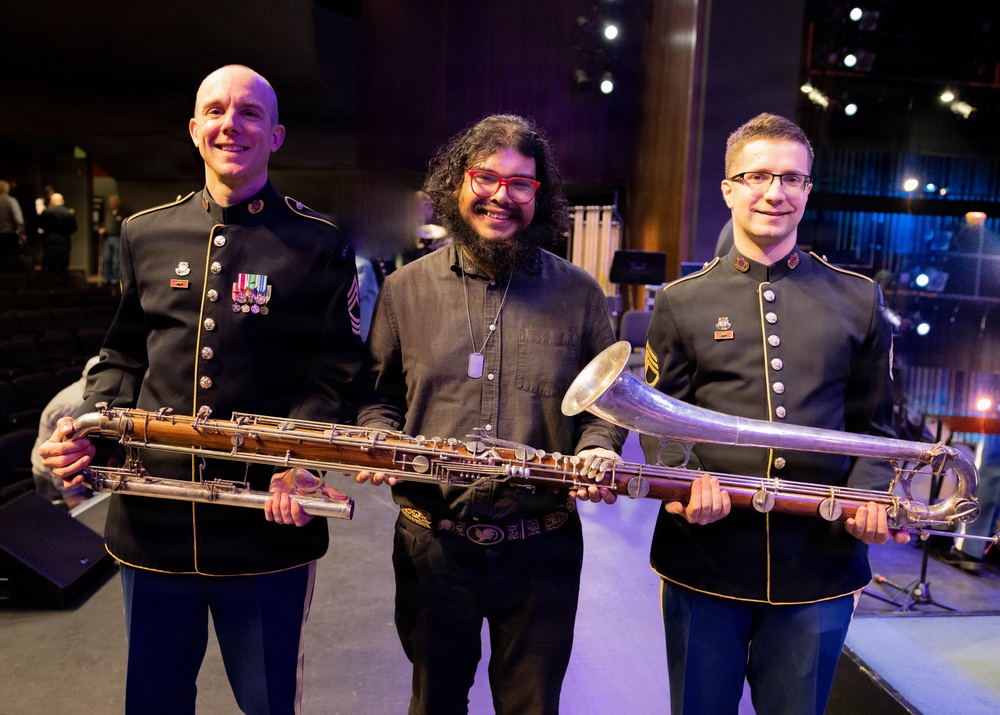 Students join The U.S. Army Field Band during 2026 West Coast Spring Tour