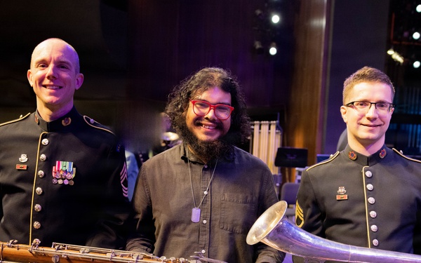 Students join The U.S. Army Field Band during 2026 West Coast Spring Tour