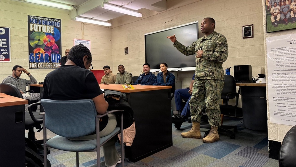NAVSUP WSS chief talks military pathways with South Philly students